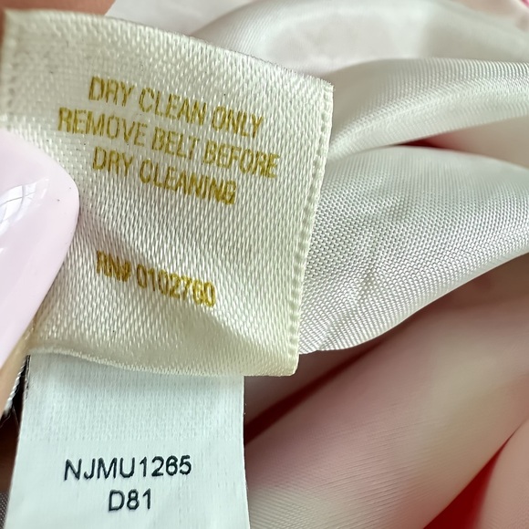 Kate Spade New York Minnie Rose Silk Dres 8 Belted Sleeveless Floral Pink White - Picture 4 of 15